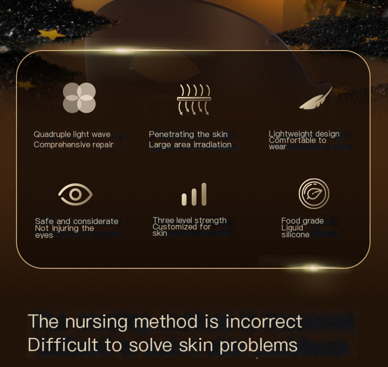 Evaly Portable Red Light LED Facial Mask | 630nm Silicone Skin Therapy