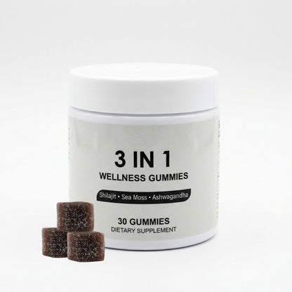Shilajit 3-in-1 Gummies for Men