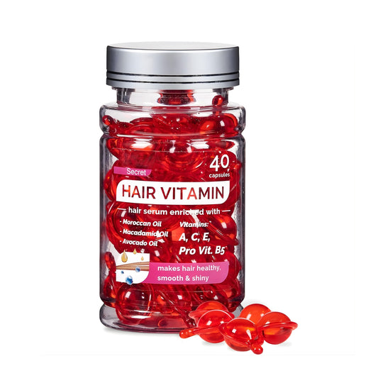 PureGlow Hair Elixir and Vitamin Gummies Set - Complete Inside-Out Hair Care