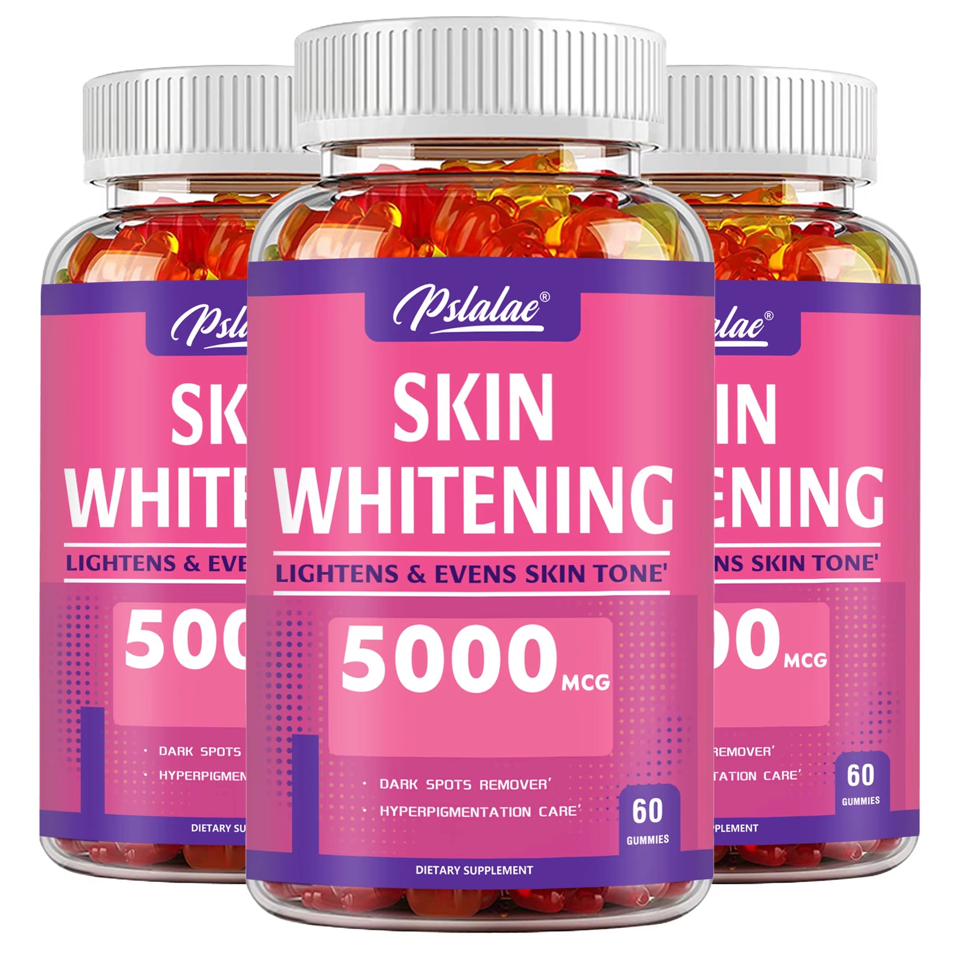 Skin Whitening - Brighten Skin Tone, Anti-Oxidation, Anti-Aging, Whitening - 60 Gummies