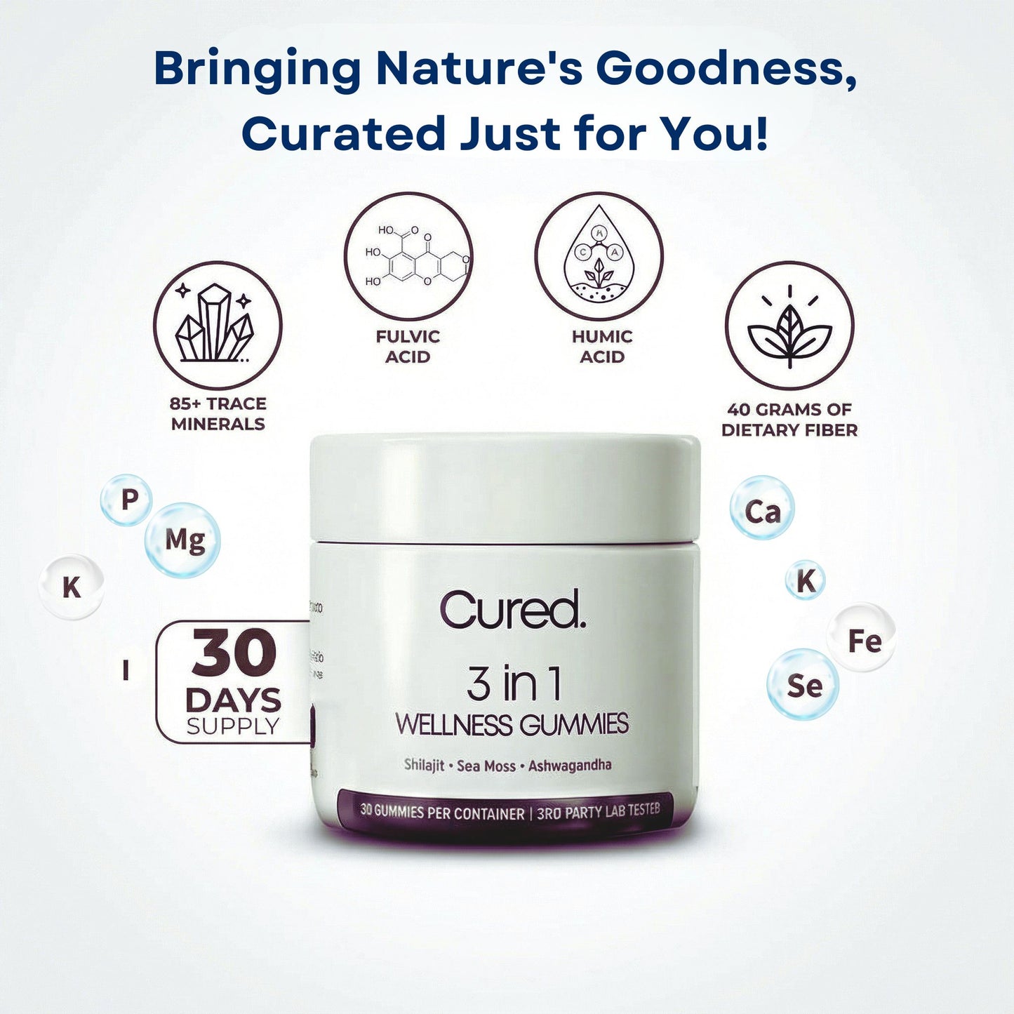 Shilajit 3-in-1 Gummies for Men