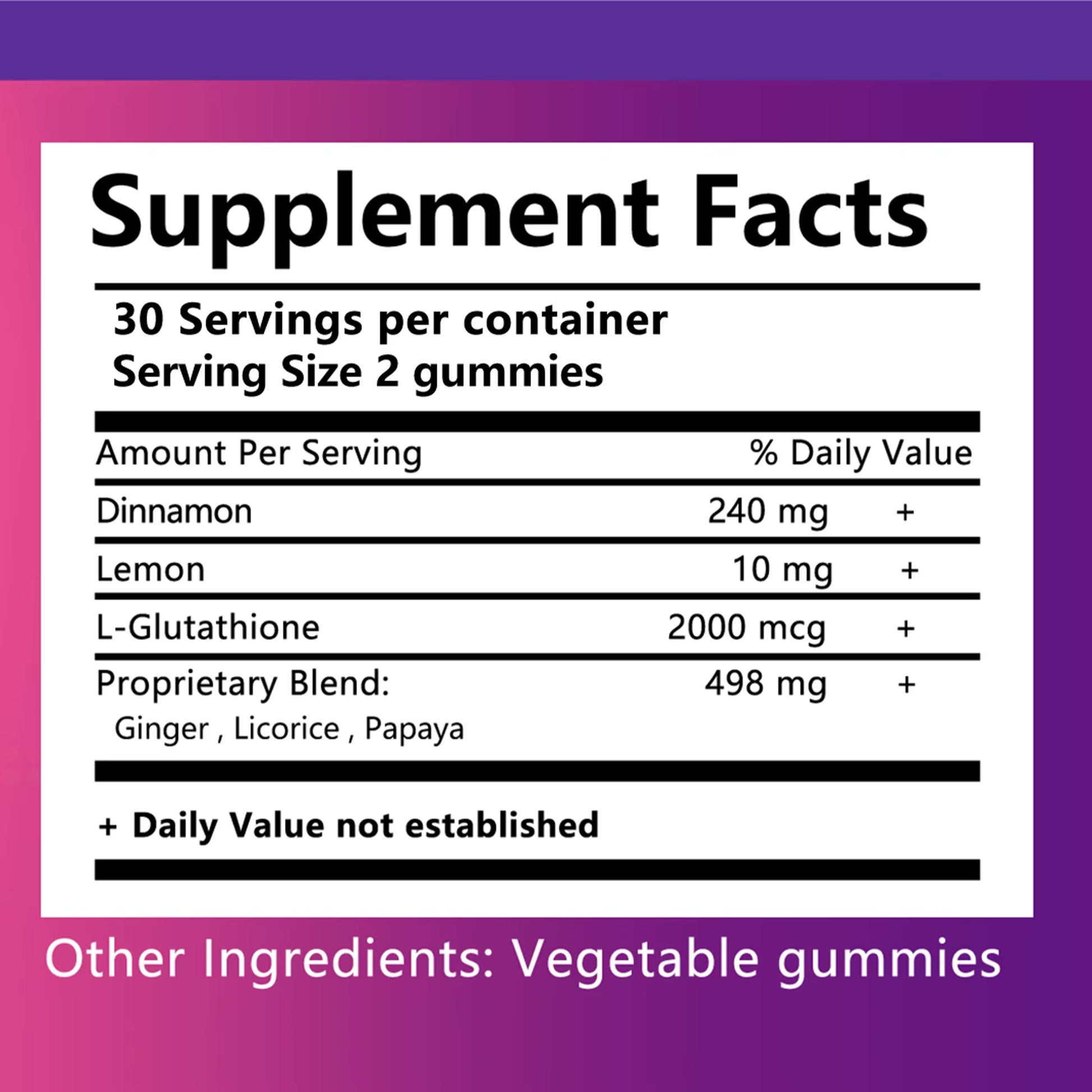 Skin Whitening - Brighten Skin Tone, Anti-Oxidation, Anti-Aging, Whitening - 60 Gummies