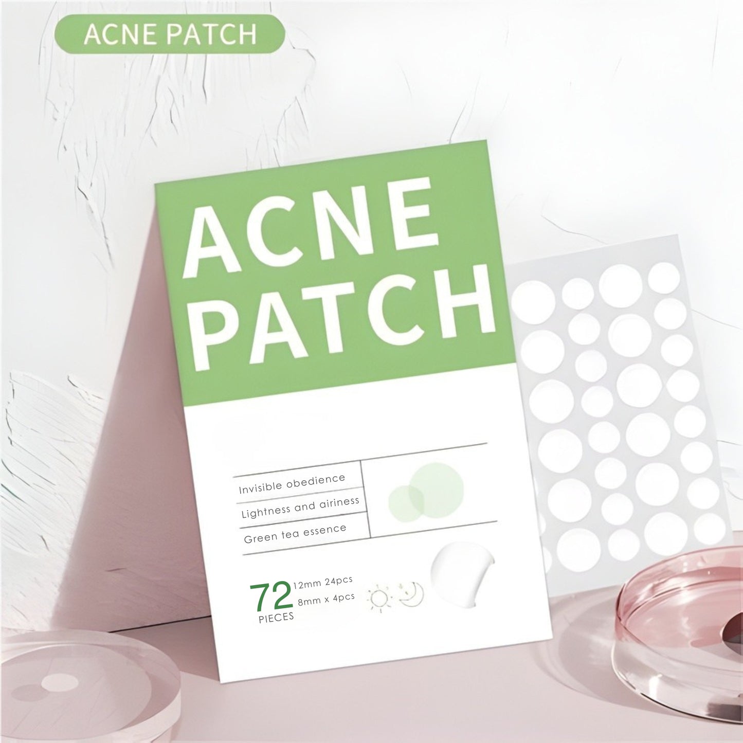 Anti-Acne Concealer Patch - Invisible Blemish Protection (72 Patches)