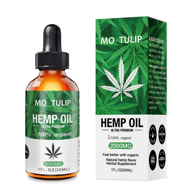 Hemp Oil 2000mg High Concentration 30ml [THC-Free / Tested] - Relaxation & Sleep Support