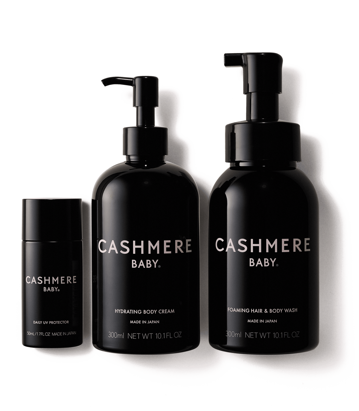 Cashmere Baby デイリー UVスキンケアセット｜日焼け止め＋ボディウォッシュ＋ボディクリーム