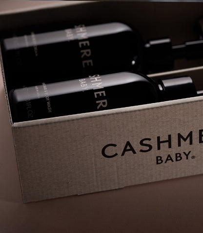 Cashmere Baby Daily UV Skin Care Set | Sunscreen + Body Wash + Body Cream