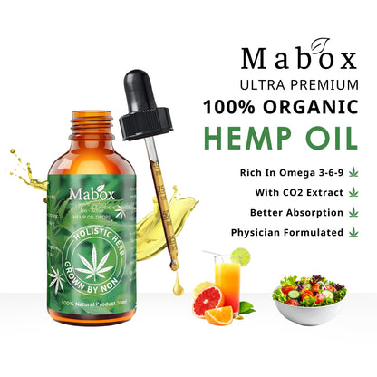 Hemp Oil 2000mg High Concentration 30ml [THC-Free / Tested] - Relaxation & Sleep Support