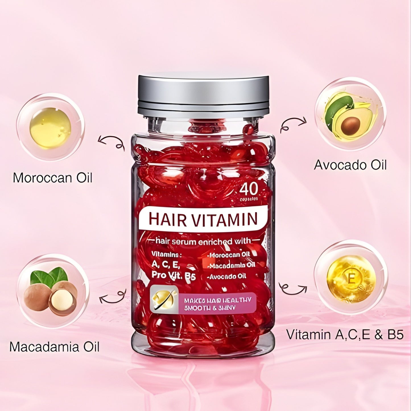 PureGlow Hair Elixir + Vitamin Gummies Set | Inside-Out Hair Care