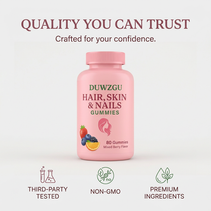 Hair Nail Jelly | 80 Gummies for Stronger Hair & Nails, 40-Day Supply