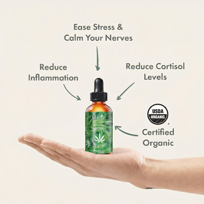 Hemp Oil 2000mg High Concentration 30ml [THC-Free / Tested] - Relaxation & Sleep Support