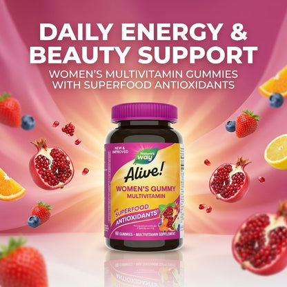 Alive Women's Gummy Multivitamin - Complete Daily Nutrition in Every Chew