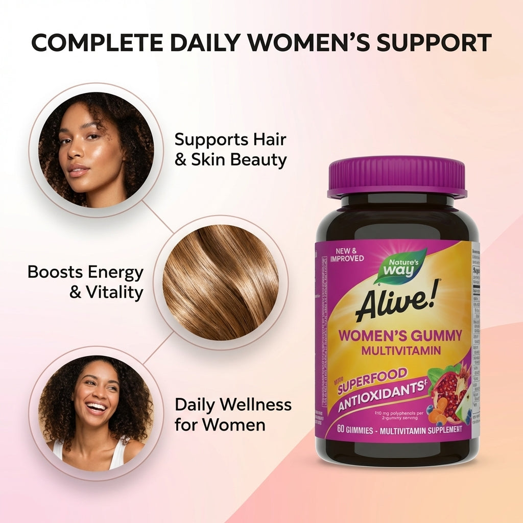Alive Women's Gummy Multivitamin - Complete Daily Nutrition in Every Chew