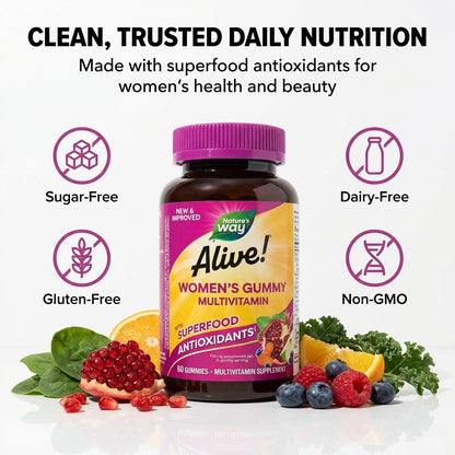 Alive Women's Gummy Multivitamin - Complete Daily Nutrition in Every Chew