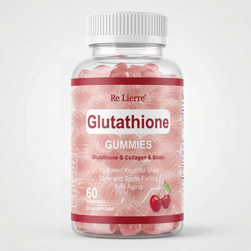 Glutathione Collagen Gummies - Cherry Flavor | Dual-Action Skin Radiance & Elasticity Support