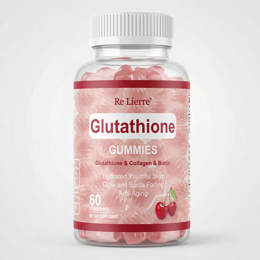 Glutathione Collagen Gummies - Cherry Flavor | Dual-Action Skin Radiance & Elasticity Support