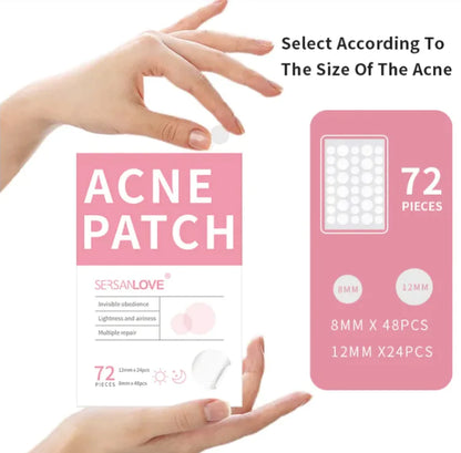 Anti-Acne Concealer Patch - Invisible Blemish Protection (72 Patches)