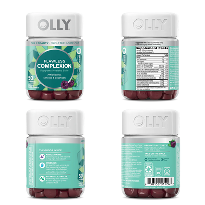 Flawless Complexion Gummies | Antioxidant & Mineral Beauty Gummies for Radiant Skin (50ct)